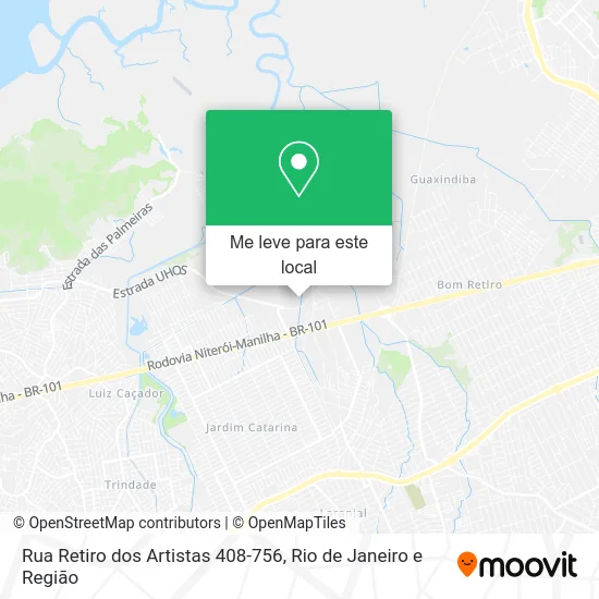 Rua Retiro dos Artistas 408-756 mapa