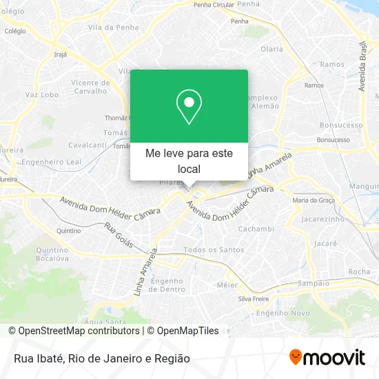 Rua Ibaté mapa