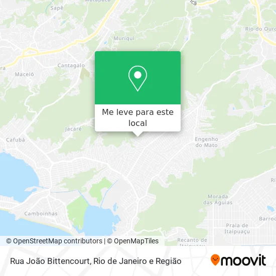 Rua João Bittencourt mapa