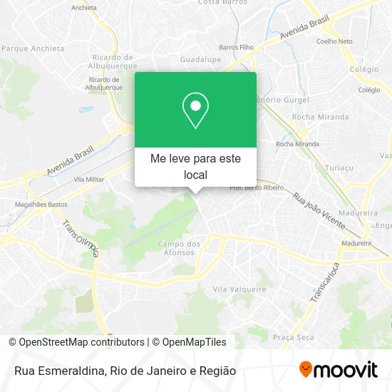 Rua Esmeraldina mapa