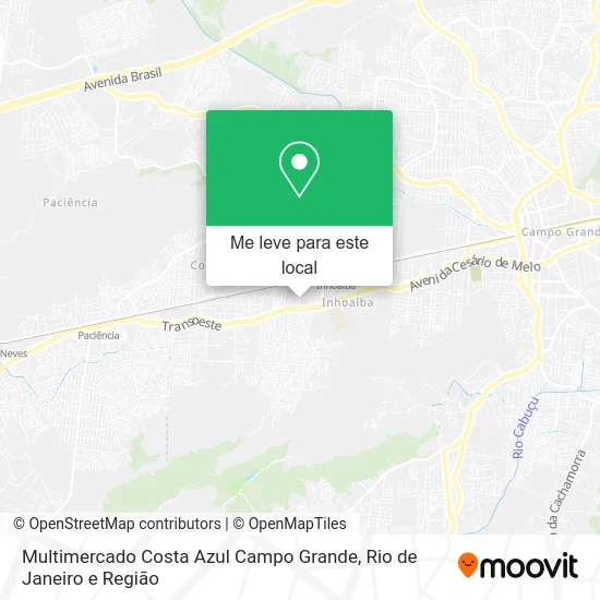 Multimercado Costa Azul Campo Grande mapa