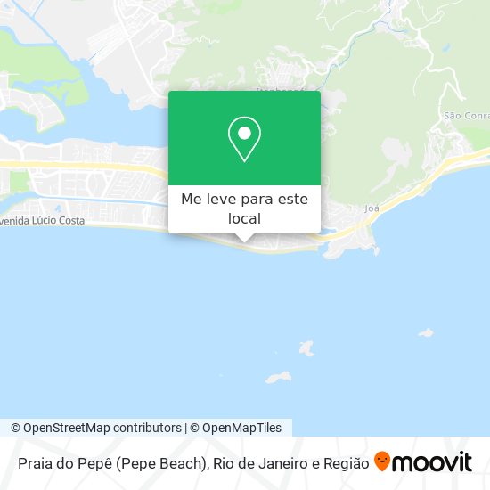 Praia do Pepê (Pepe Beach) mapa