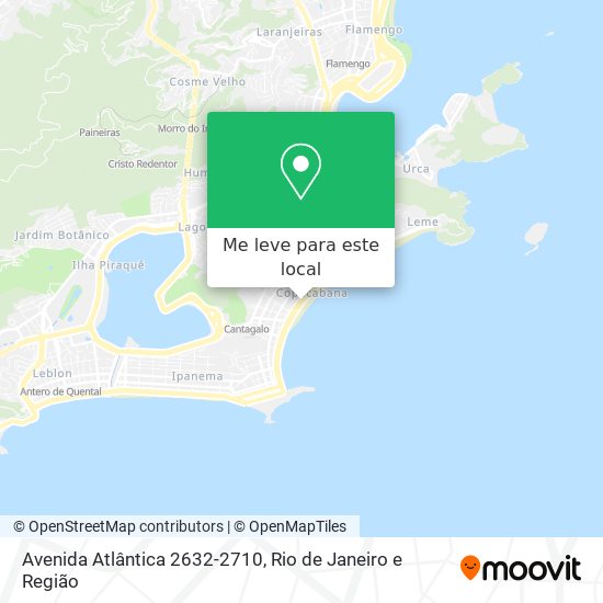 Avenida Atlântica 2632-2710 mapa