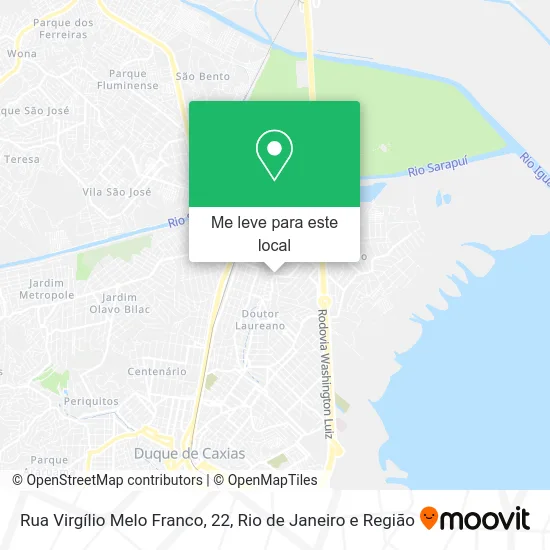 Rua Virgílio Melo Franco, 22 mapa