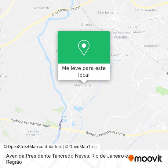 Avenida Presidente Tancredo Neves mapa