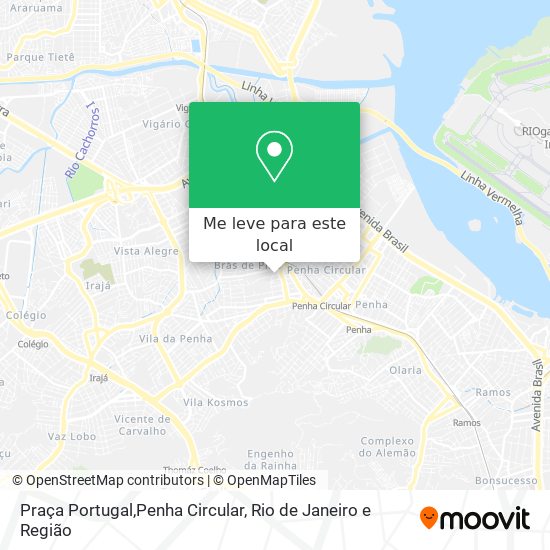 Praça Portugal,Penha Circular mapa
