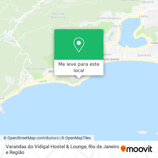 Varandas do Vidigal Hostel & Lounge mapa