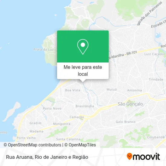 Rua Aruana mapa
