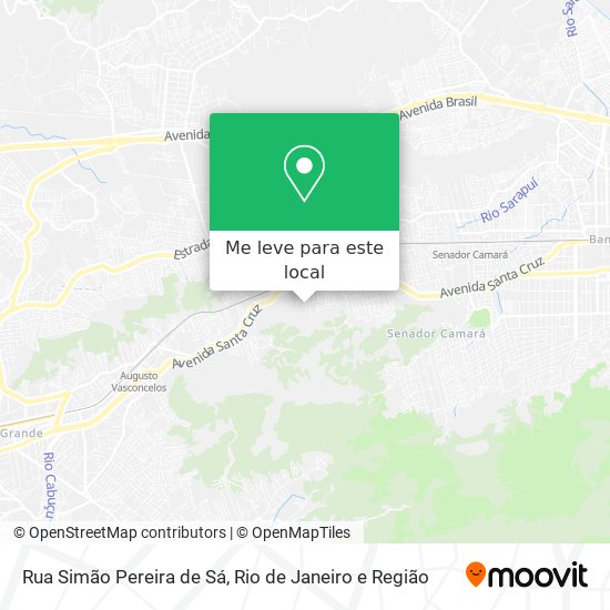 Rua Simão Pereira de Sá mapa