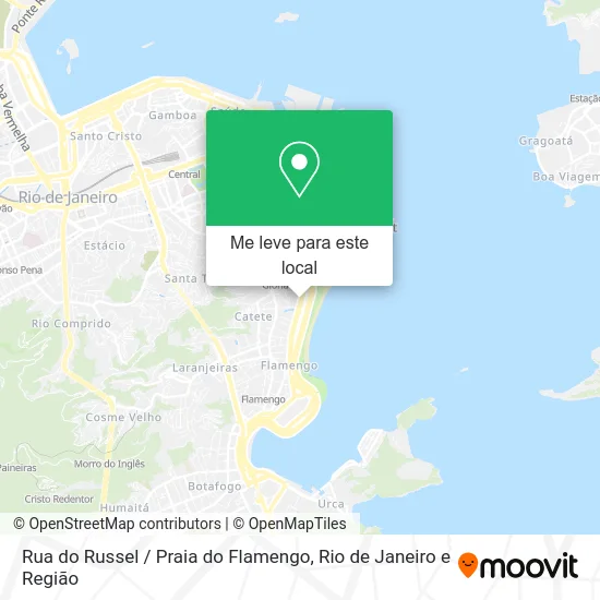 Rua do Russel / Praia do Flamengo mapa