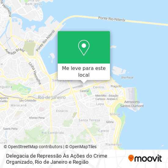 Delegacia de Repressão Às Ações do Crime Organizado mapa