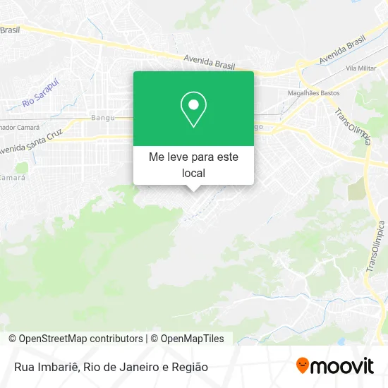 Rua Imbariê mapa