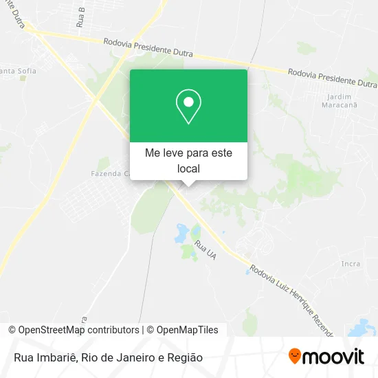 Rua Imbariê mapa