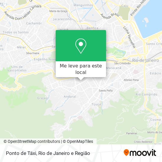 Ponto de Táxi mapa