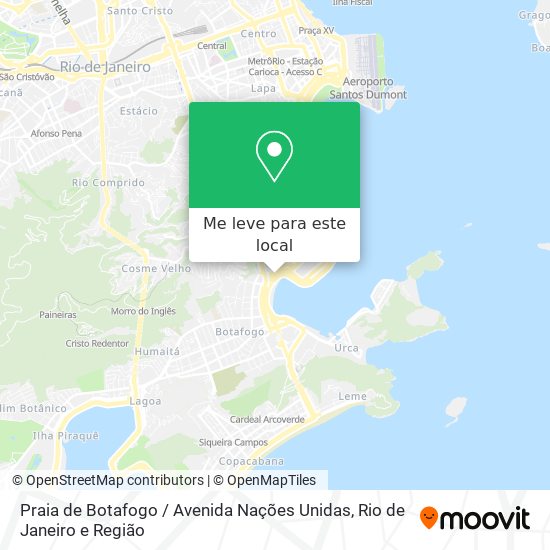 Praia de Botafogo / Avenida Nações Unidas mapa