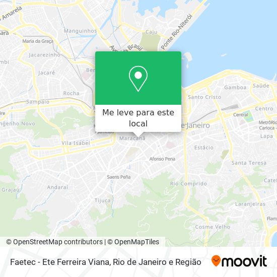 Faetec - Ete Ferreira Viana mapa
