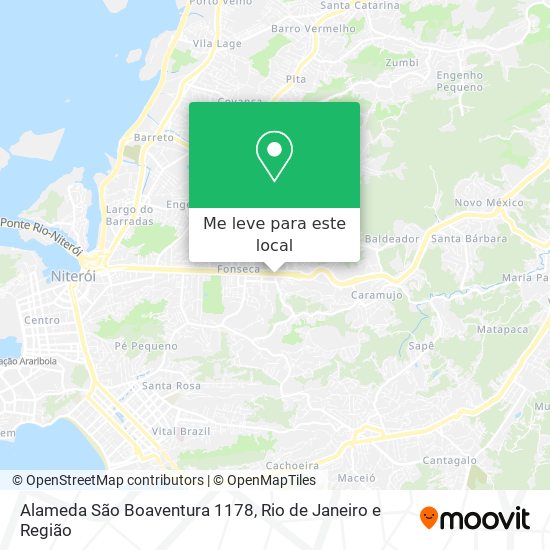 Alameda São Boaventura 1178 mapa