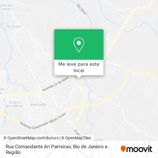 Rua Comandante Ari Parreiras mapa