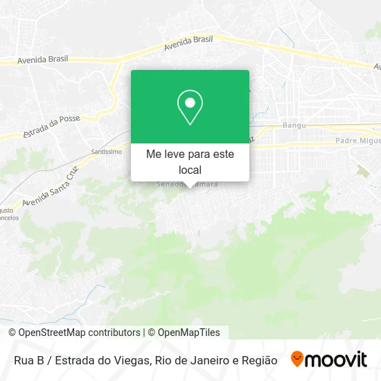 Rua B / Estrada do Viegas mapa