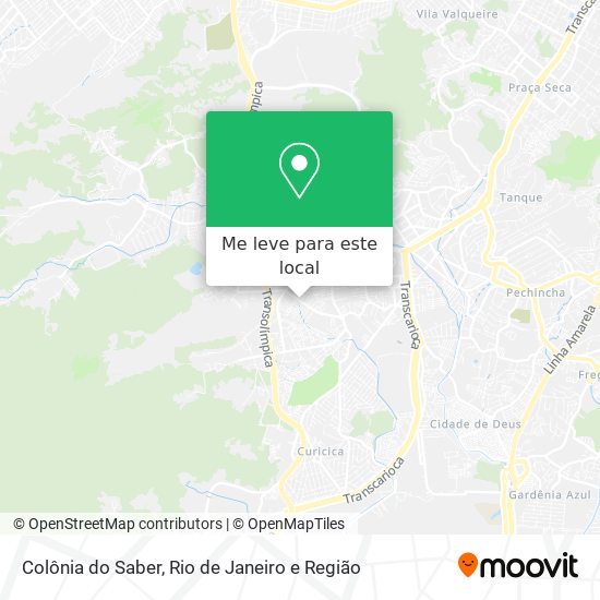 Colônia do Saber mapa