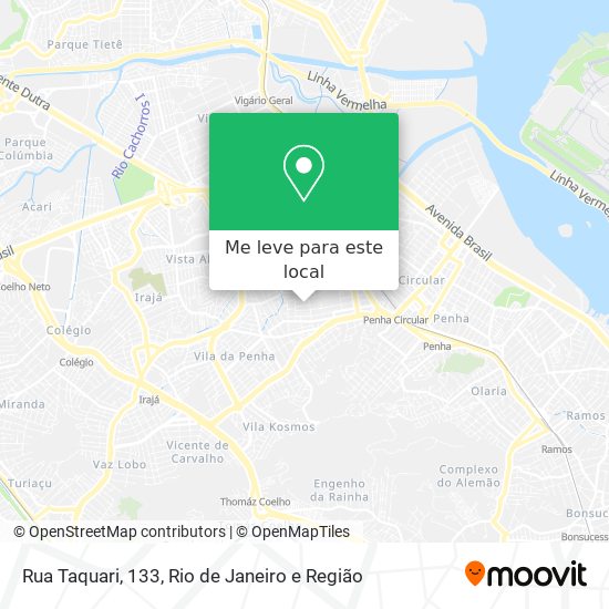 Rua Taquari, 133 mapa