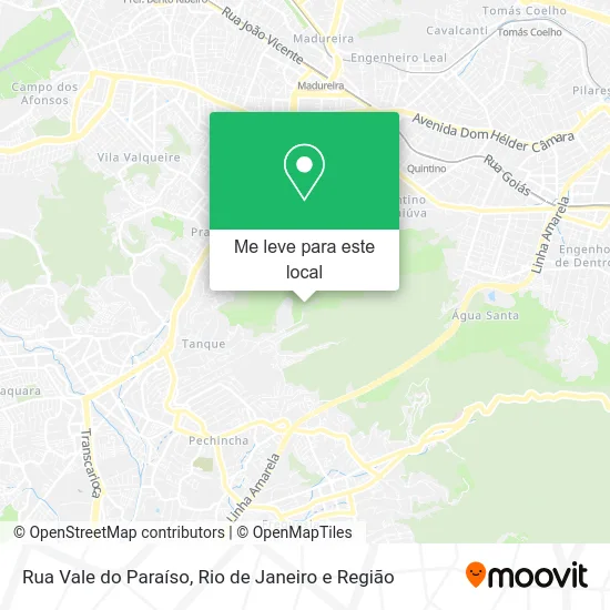 Rua Vale do Paraíso mapa