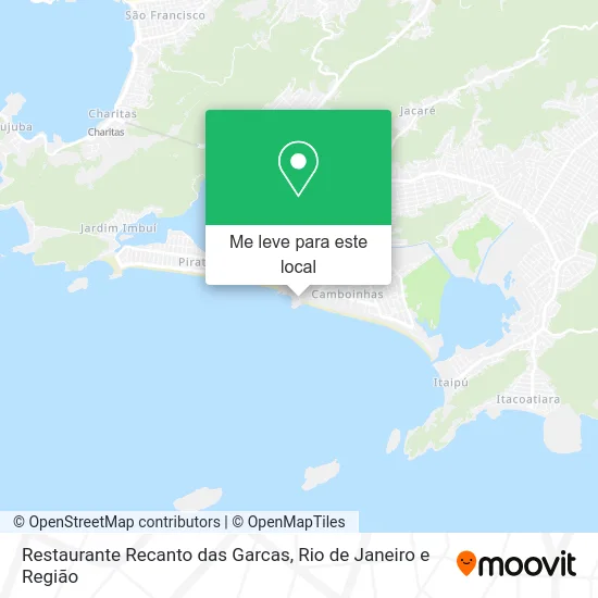 Restaurante Recanto das Garcas mapa