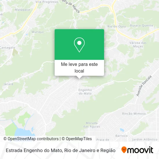 Estrada Engenho do Mato mapa
