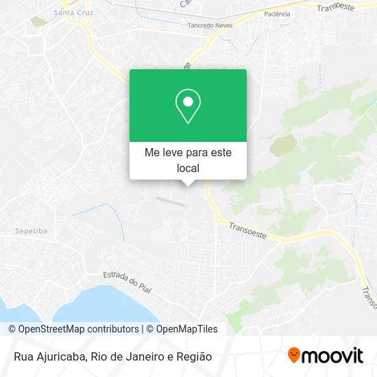 Rua Ajuricaba mapa