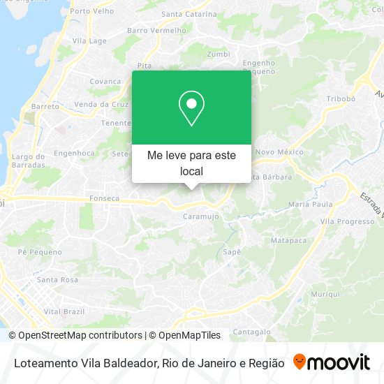 Loteamento Vila Baldeador mapa