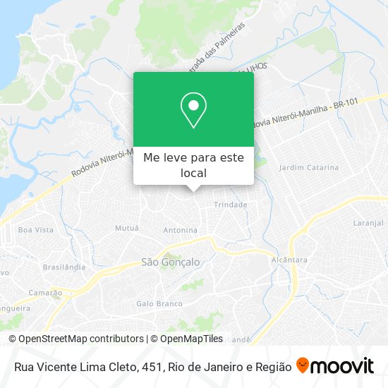 Rua Vicente Lima Cleto, 451 mapa