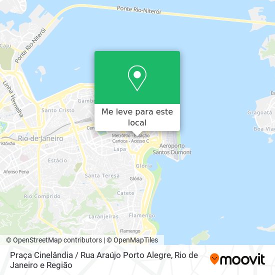 Praça Cinelândia / Rua Araújo Porto Alegre mapa