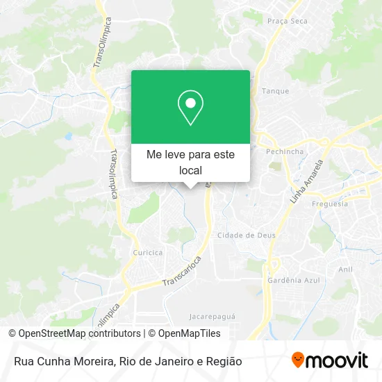 Rua Cunha Moreira mapa