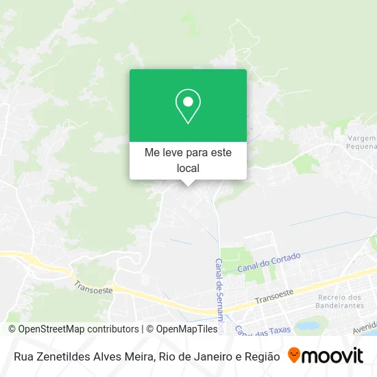 Rua Zenetildes Alves Meira mapa