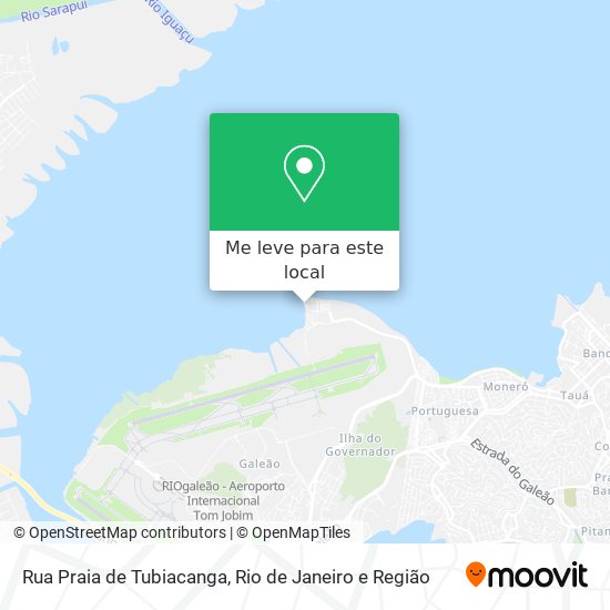 Rua Praia de Tubiacanga mapa