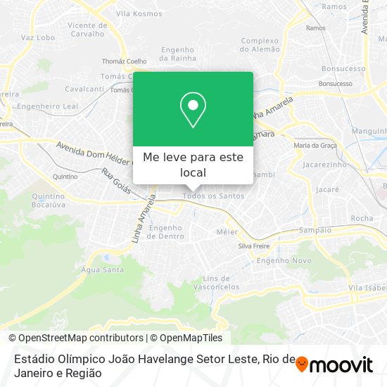 Estádio Olímpico João Havelange Setor Leste mapa