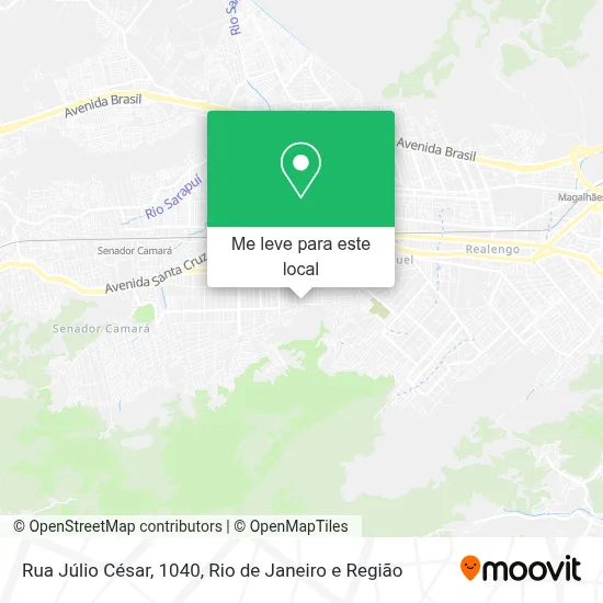Rua Júlio César, 1040 mapa