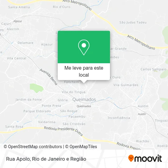 Rua Apolo mapa