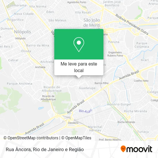 Rua Âncora mapa