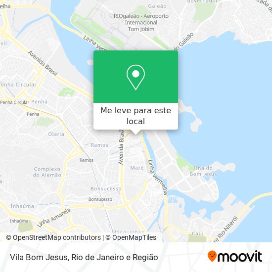 Vila Bom Jesus mapa