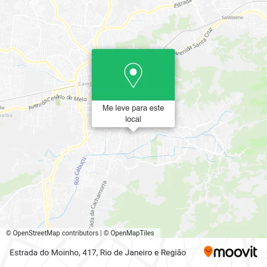 Estrada do Moinho, 417 mapa