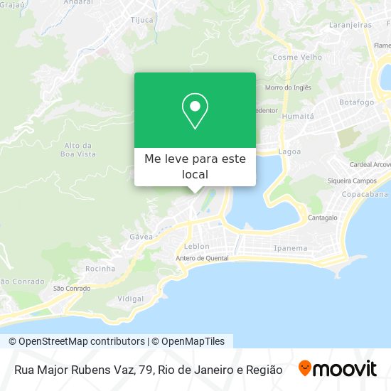 Rua Major Rubens Vaz, 79 mapa