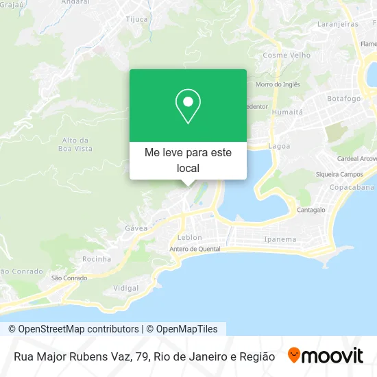 Rua Major Rubens Vaz, 79 mapa