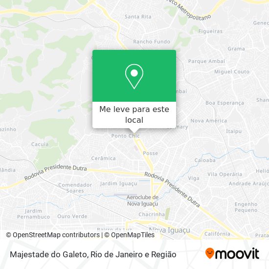 Majestade do Galeto mapa