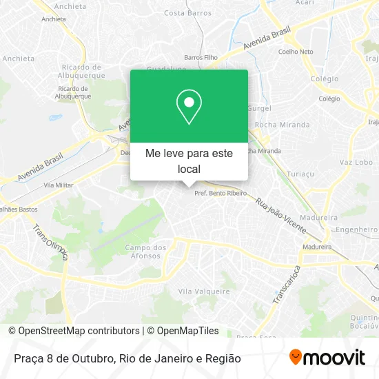Praça 8 de Outubro mapa