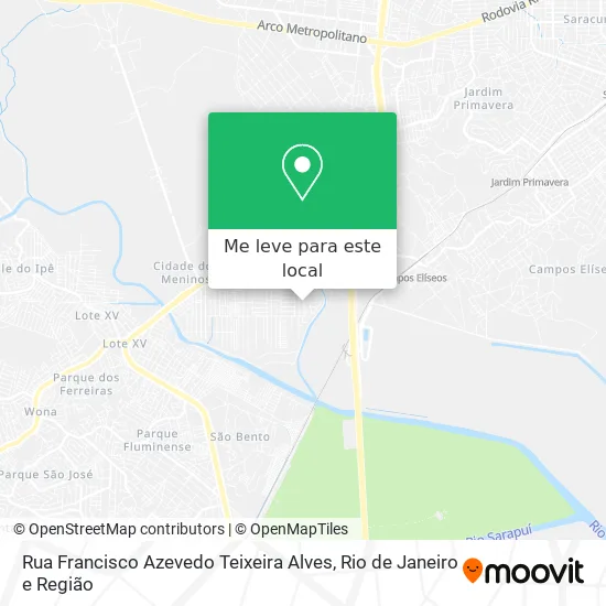 Rua Francisco Azevedo Teixeira Alves mapa