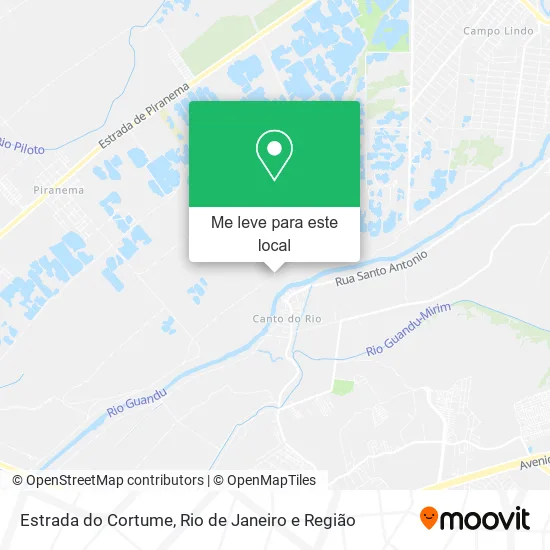 Estrada do Cortume mapa