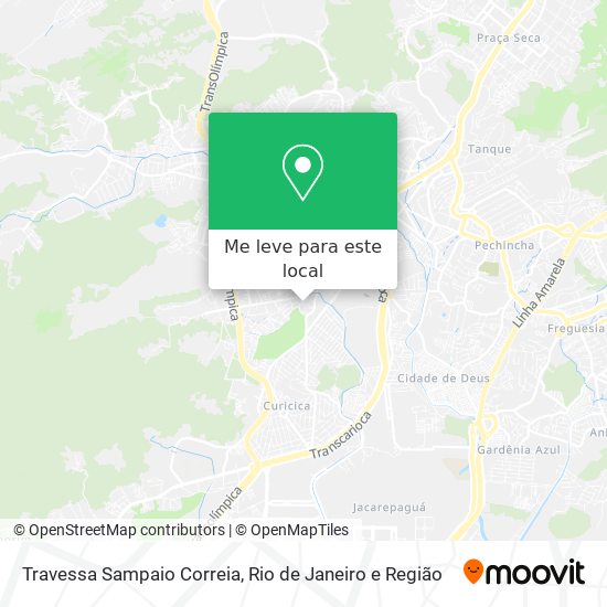 Travessa Sampaio Correia mapa