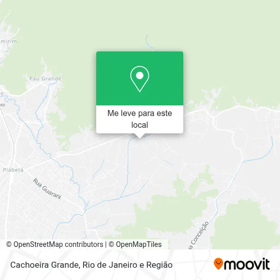 Cachoeira Grande mapa