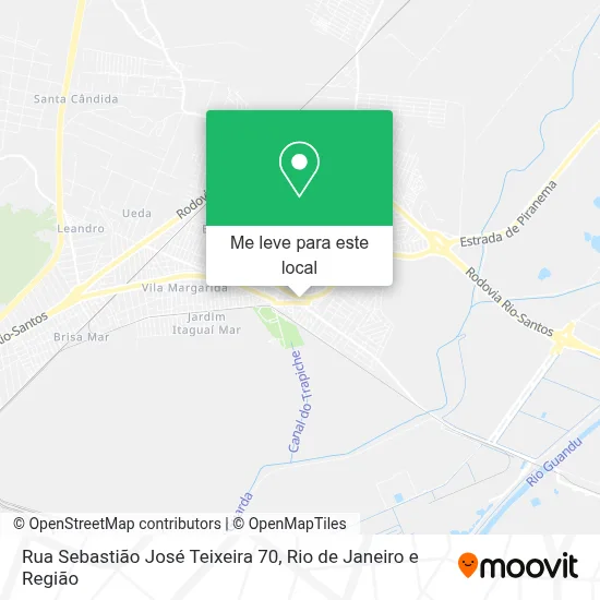 Rua Sebastião José Teixeira 70 mapa